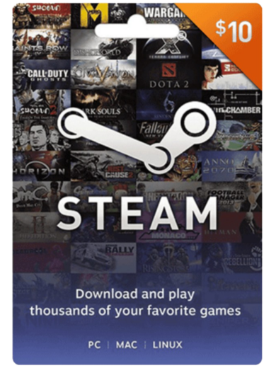 Steam Gift Card $10